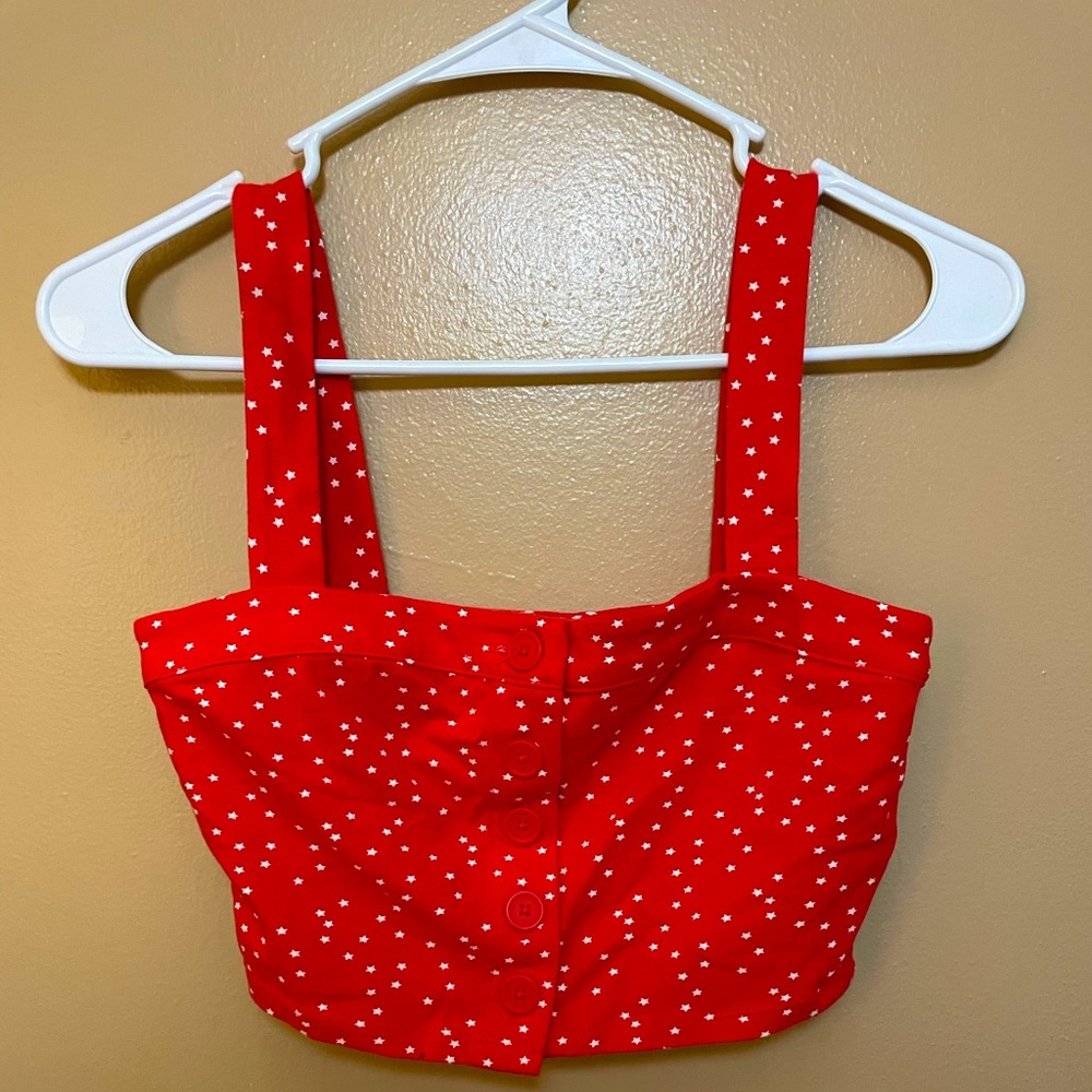 F21 Red tank w/stars